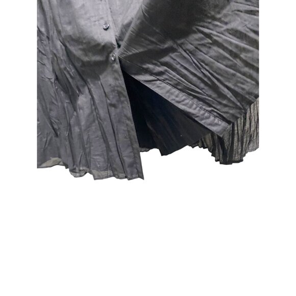 INC International Concepts Y2K Button Down Maxi Skirt Black Size 6 NWT Witchy - Picture 8 of 13